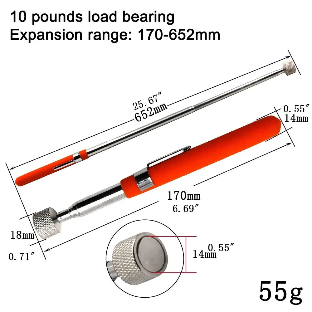 Extendable Magnetic Iron Rod Retriever