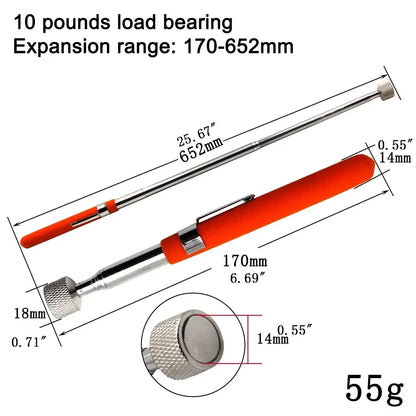 Extendable Magnetic Iron Rod Retriever