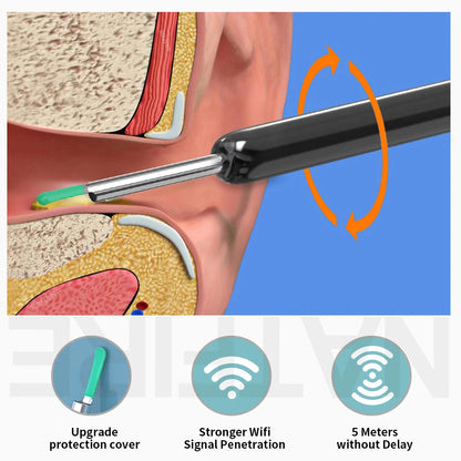 Ear Wax Removal- Tool Earpick Mini Camera Health Care Set